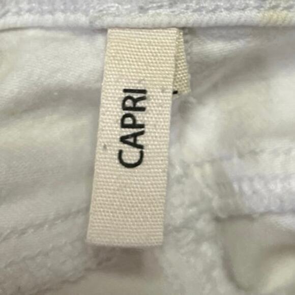 Rag & Bone Women's White Mid Rise Capri Cropped Skinny Denim Jeans Size 30 - Picture 5 of 7